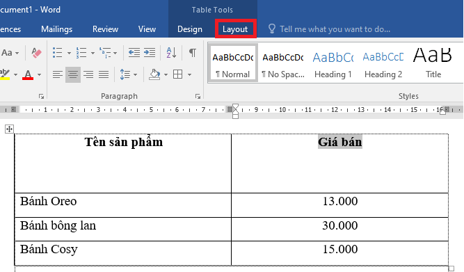 Cách căn chỉnh chữ vào giữa ô trong bảng trên Word và Excel