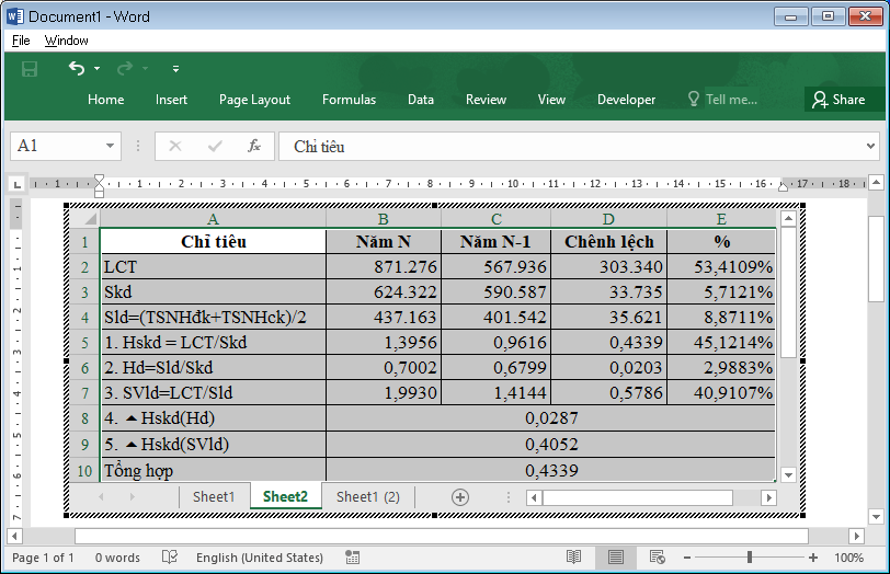 Hướng dẫn 2 cách sao chép dữ liệu từ Excel sang Word