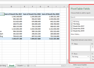 Hướng dẫn cách sử dụng PivotTable trong Excel cho người mới